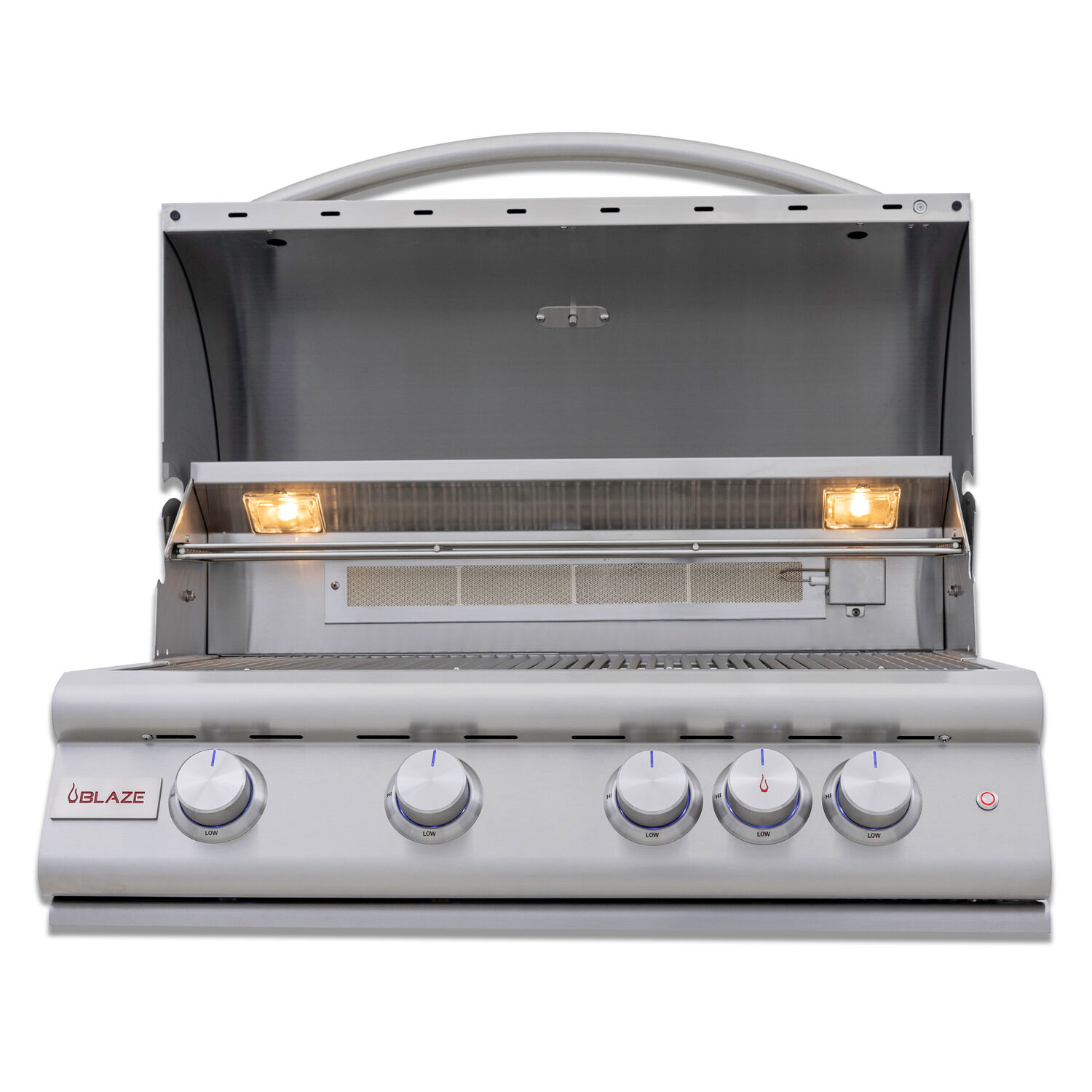 Blaze 32-Inch 4-Burner Premium LTE+ Gas Grill with Rear Burner and Built-in Lighting System (Natural Gas)