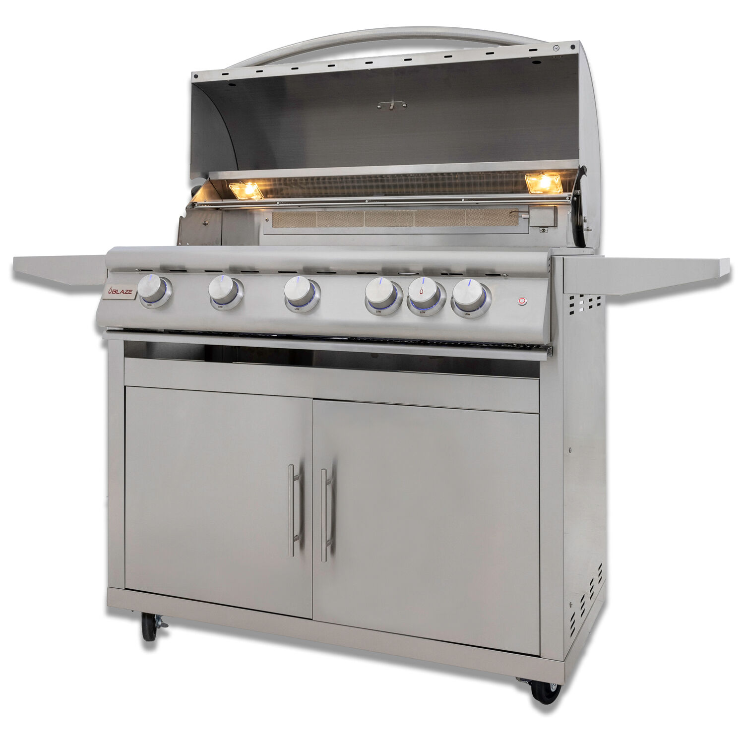 Blaze 40-Inch 5-Burner Premium LTE+ Gas Grill with Rear Burner and Built-in Lighting System (Natural Gas)