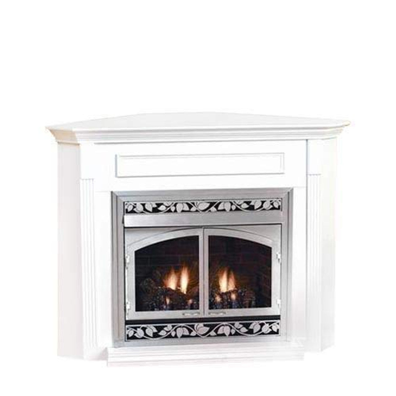 Empire Standard Corner Cabinet Mantel With Base - Cherry - Embc4Sc