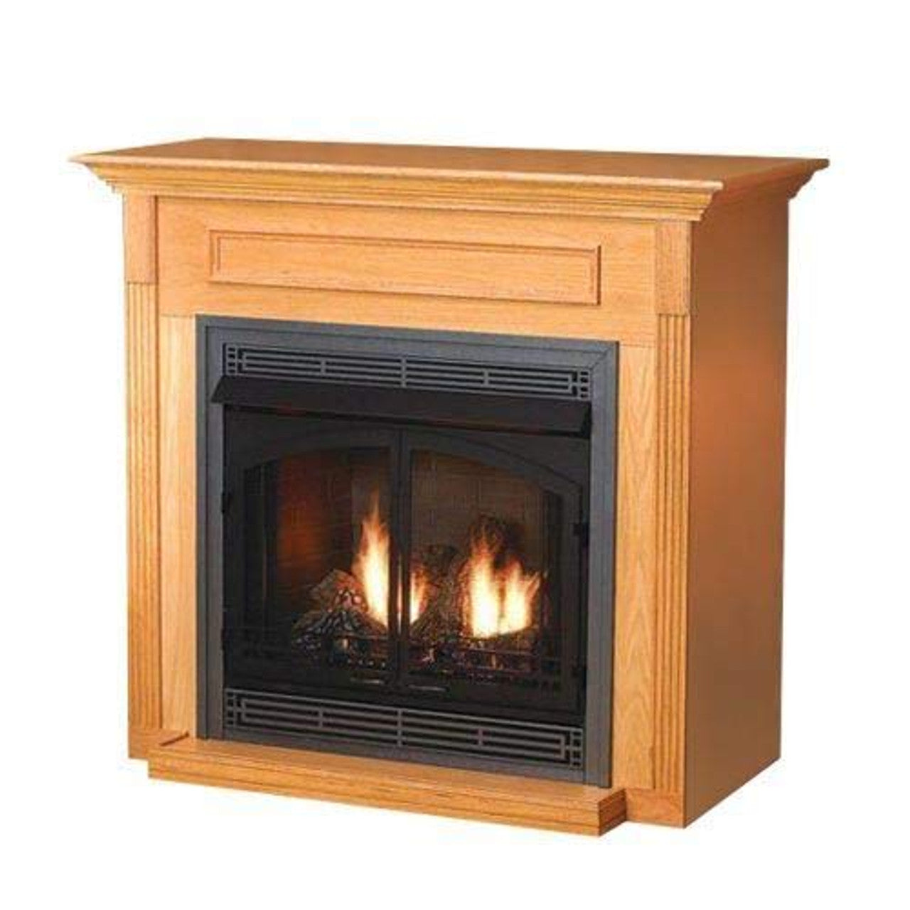 Empire Standard Cabinet Mantel With Base - Oak - Embf11So