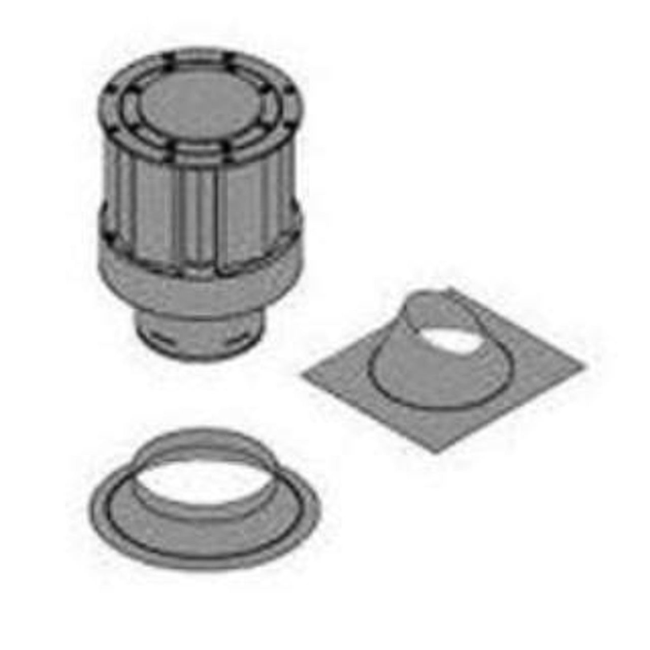 Empire Comfort Systems Vertical Through-Roof Fireplace Direct Vent Kit - Dvvk4Vp