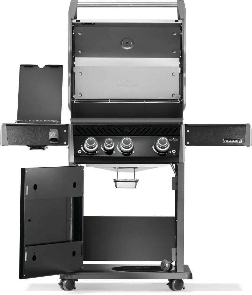 Napoleon Rogue PRO 425 SIB LP Gas Grill with Infrared Side Burners, Black