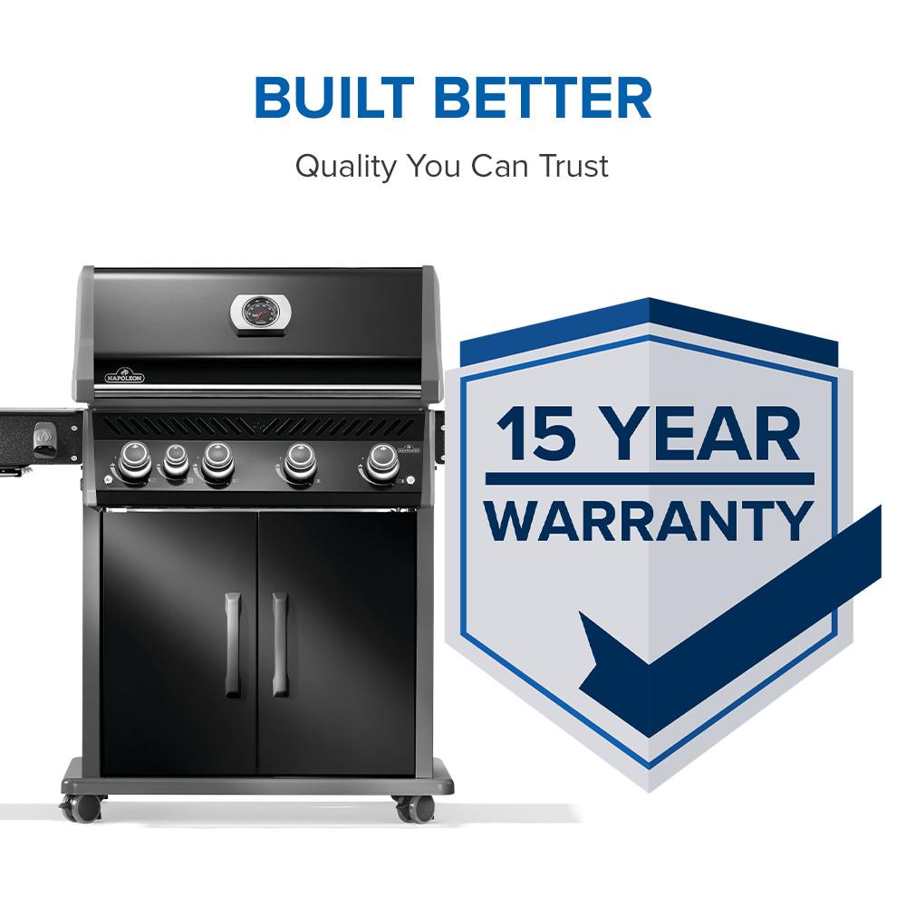 Napoleon Rogue PRO 525 SIB NG Gas Grill with Infrared Side Burners, Black