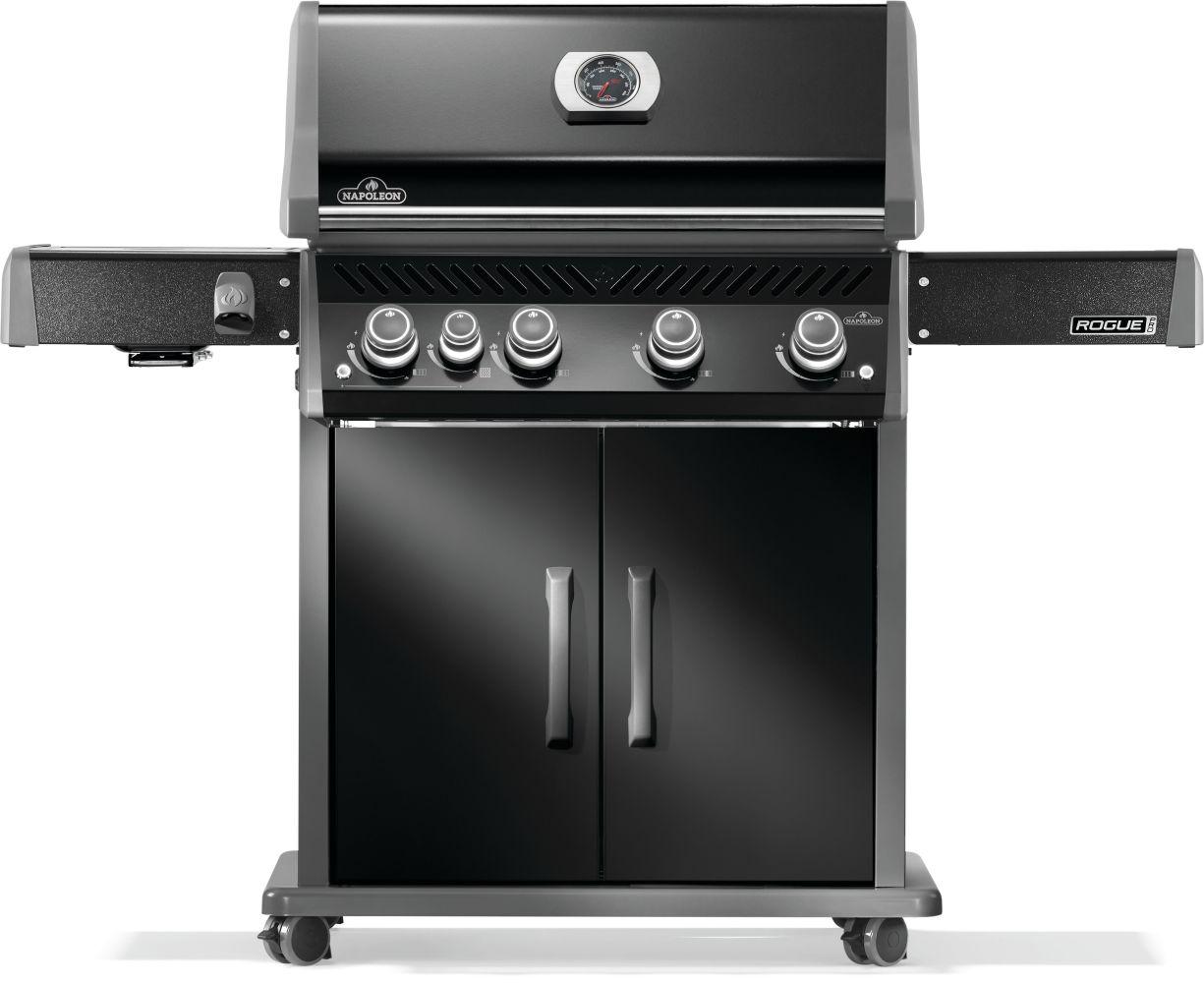 Napoleon Rogue PRO 525 SIB NG Gas Grill with Infrared Side Burners, Black