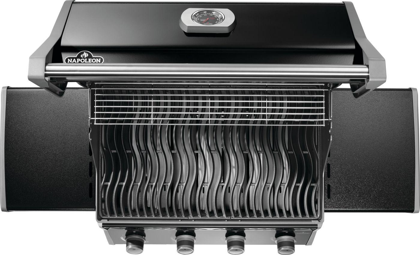 Napoleon Rogue 525 NG Grill, Black with cast iron grates