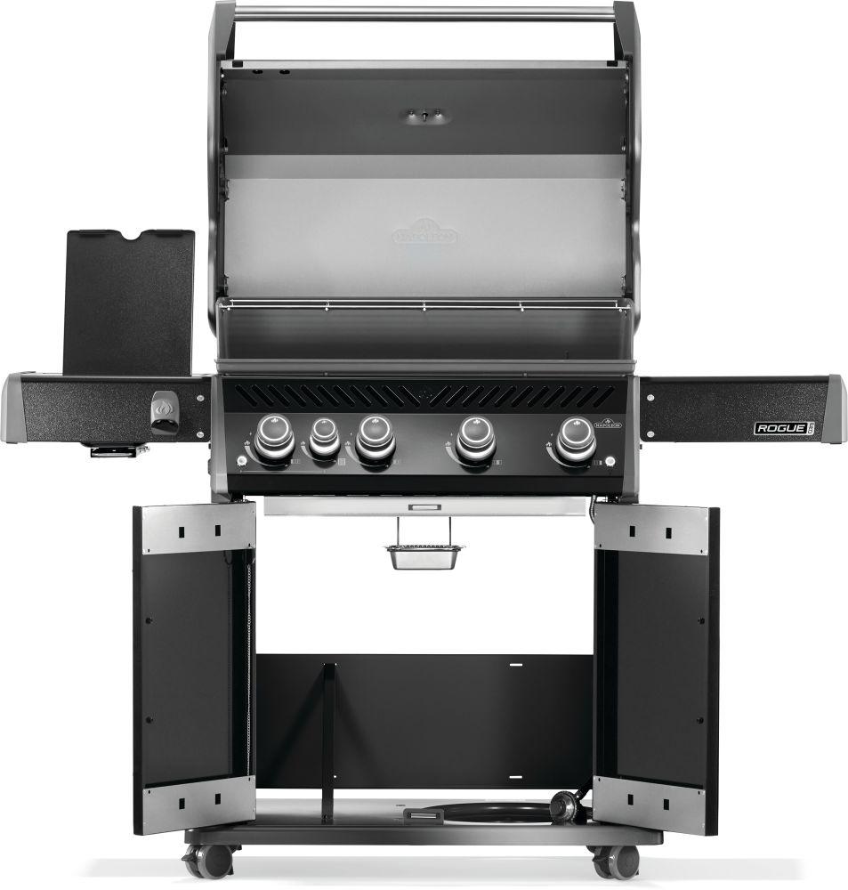 Napoleon Rogue PRO 525 SIB NG Gas Grill with Infrared Side Burners, Black