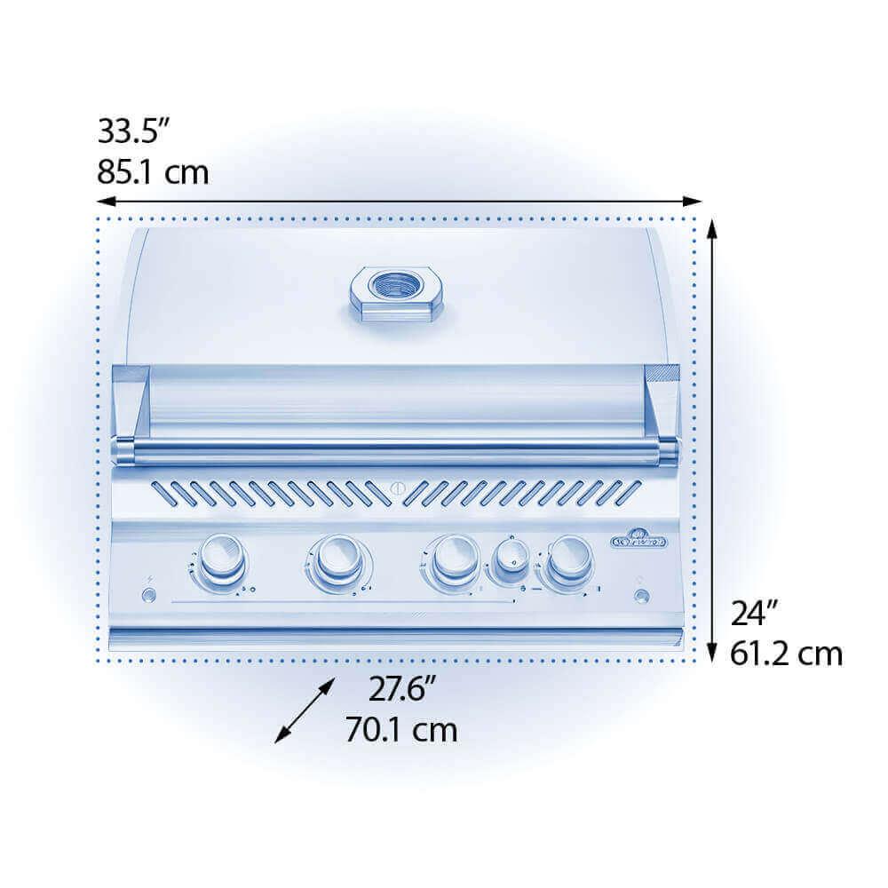 Built In 700 Series 32" RB Matte BLK LP Grill *NEW - NOW AVAILABLE*